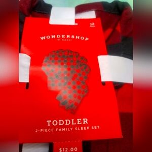 Red Plaid Toddler Sleep Set